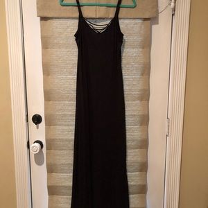 Black fitted maxi